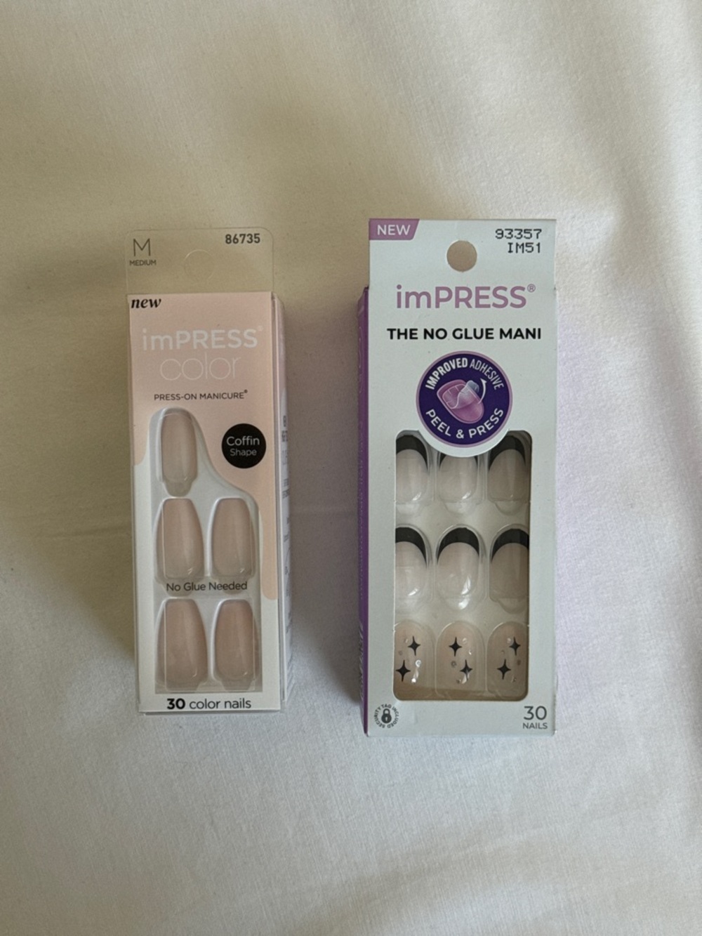 imPRESS Press-On Manicure Set bundle  - Nude & Black Accent design